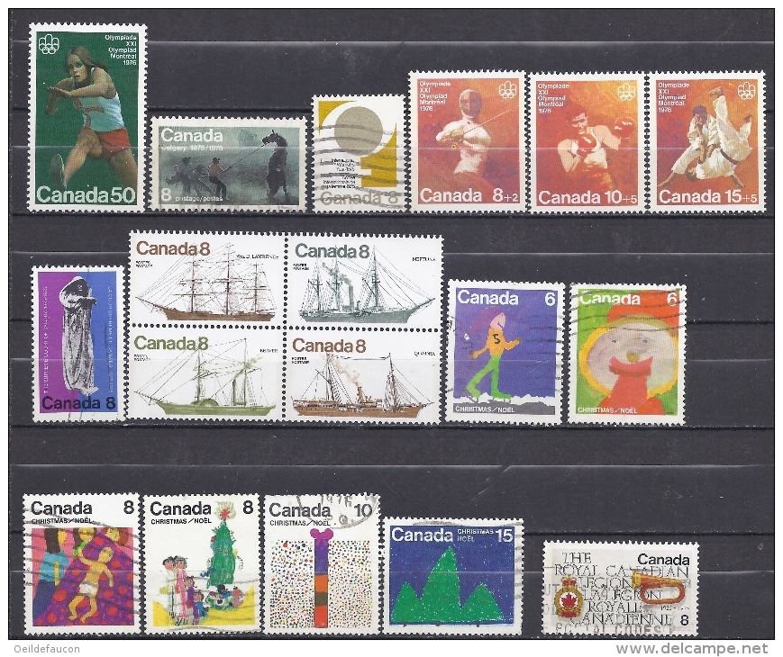 CANADA - Yvert -  Année 1975 - 556/90 Sauf Les 560 -  - Cote 41,20 € - Années Complètes