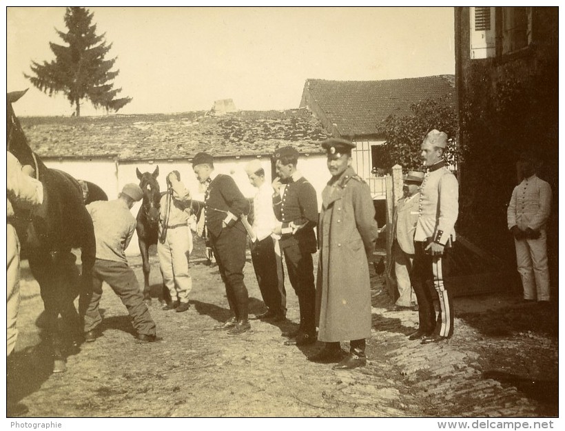 France Savigny Sur Orge Manoeuvres Militaires Revue Des Chevaux Ancienne Photo 1913 - War, Military