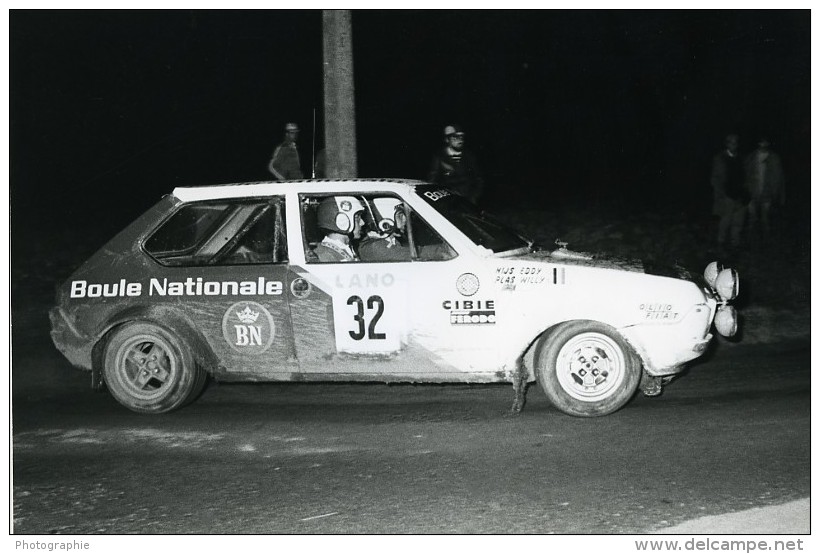 Belgique Ypres Voiture Rallye Course Fiat Ritmo 75 Plas Nijs Ancienne Photo Vanderhaegen 1981 - Automobiles