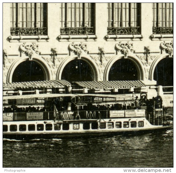 Palais Des Eaux &amp; Forets Exposition Universelle Paris France Ancienne Stereo Photo 1900 - Stereoscopic