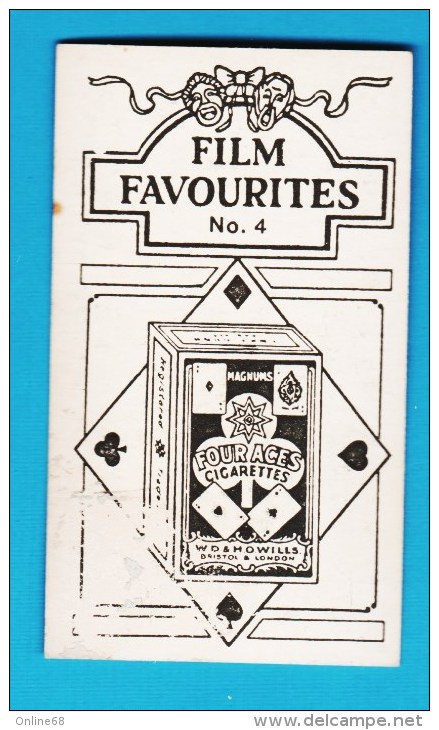 FOUR ACES CIGARETTES FILM FAVOURITES  No 4  MARY ASTOR - Autres & Non Classés