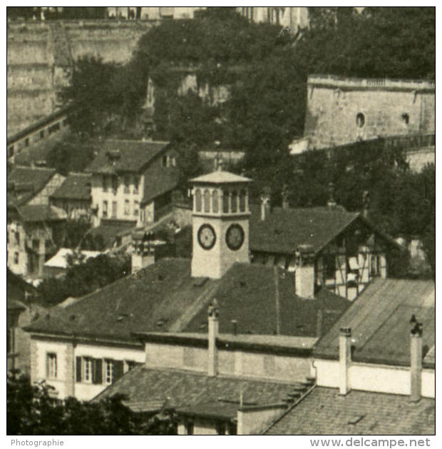 Suisse Berne Panorama Ancienne Stereo Photo Stereoscope NPG 1900 - Photos Stéréoscopiques