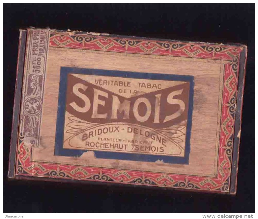 Rochehaut Sur Semois  TABAC DE LA SEMOIS BRIDOUX DELOGNE - Empty Tobacco Boxes