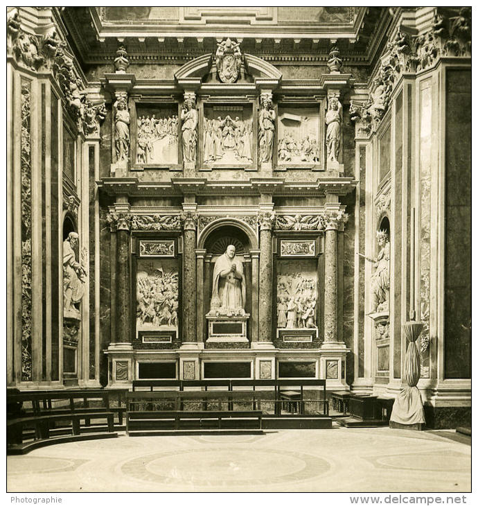 Italie Rome Basilique Sainte-Marie-Majeure Ancienne Photo Stereo NPG 1900 - Photos Stéréoscopiques