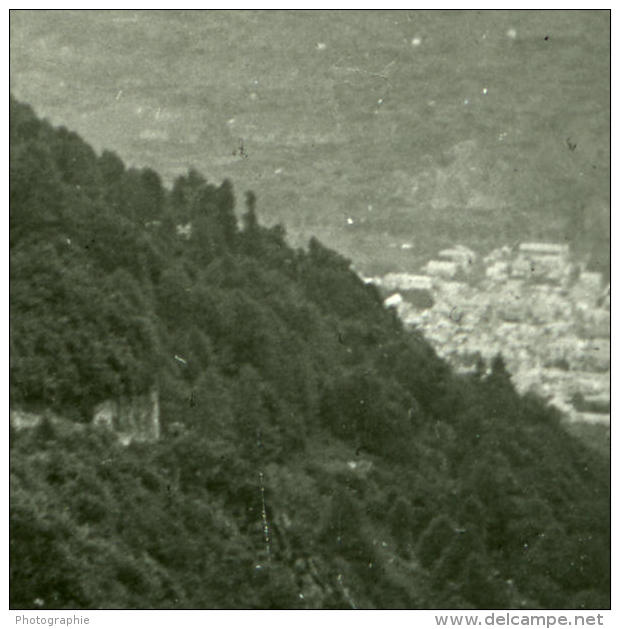 France Pyrénées 31110 Luchon Tournant Du Mail Soulan Ancienne Possemiers Stereo Photo 1920 - Stereo-Photographie