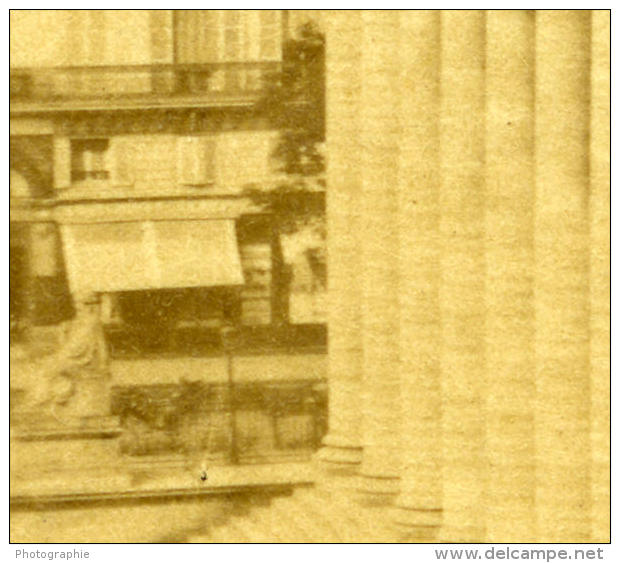 France Second Empire Paris La Bourse Ancienne Stereo Photo 1868 - Stereoscopic