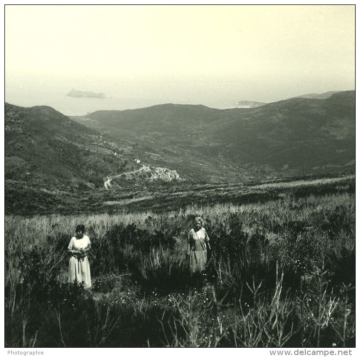 France Corse Col De La Serra Ancienne Stereo Photo Amateur 1920 - Stereoscoop