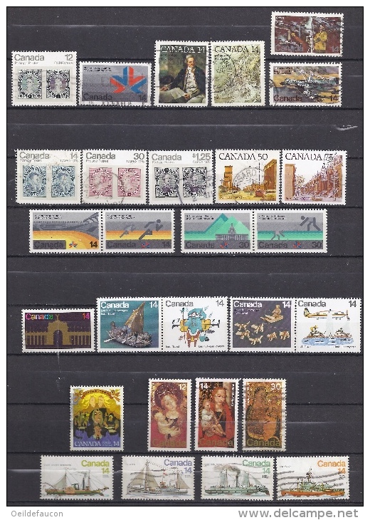 CANADA - Yvert -  Année 1978 655/88 Sauf 656/8 - 660 Et 670/1 -  - Cote 16,35 € - Années Complètes