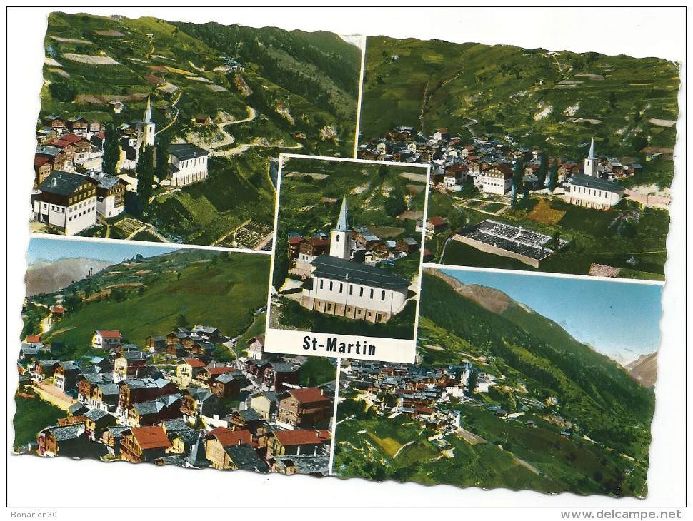 CPSM SUISSE SAINT MARTIN JOLIE MULTIVUE AERIENNE - Saint-Martin