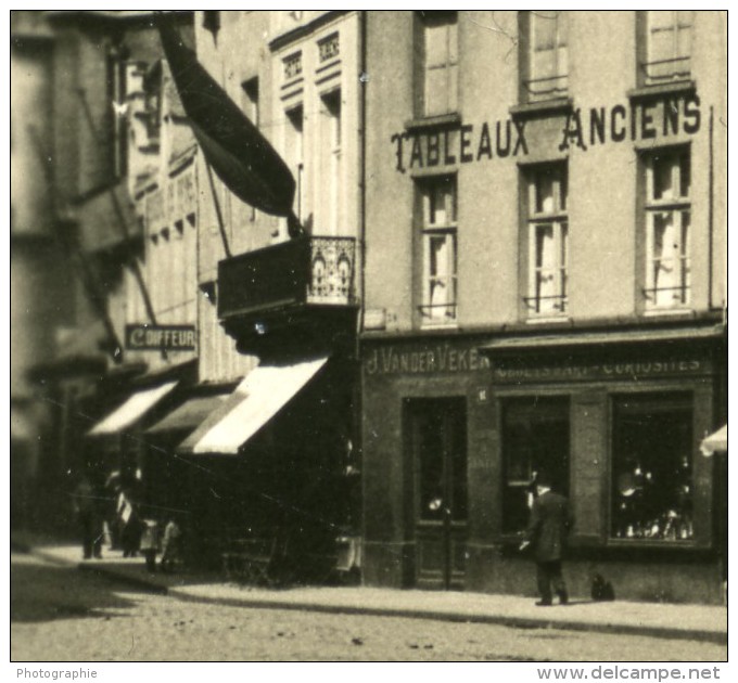 Belgique Port D Anvers Rue Aqueduc Ancienne NPG Stereo Photo 1906 - Photos Stéréoscopiques