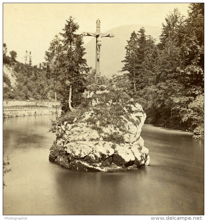 Autriche Salzkammergut Ischi Ancienne Wurthle Stereo Photo 1906 - Fotos Estereoscópicas