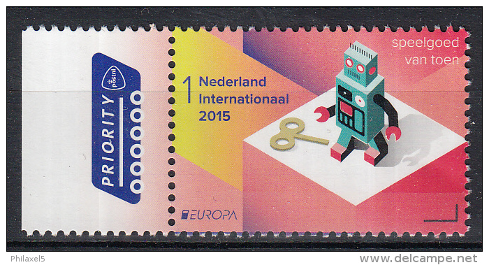 Nederland - Europapostzegels: Speelgoed Van Toen - Tinnen Robot - MNH - NVPH 3285 - 2015