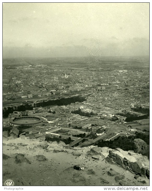 Perou Lima Panorama Ancienne Stereo Photo Stereoscope NPG 1900 - Stereoscopic