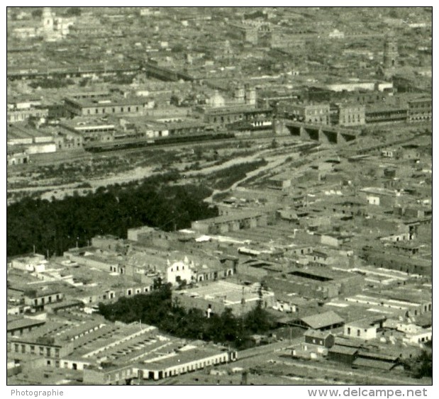 Perou Lima Panorama Ancienne Stereo Photo Stereoscope NPG 1900 - Stereoscopic