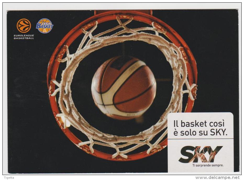 PROMOCARD N°   5789   SKY IL BASKET COSI E SOLO SU SKY - Publicité