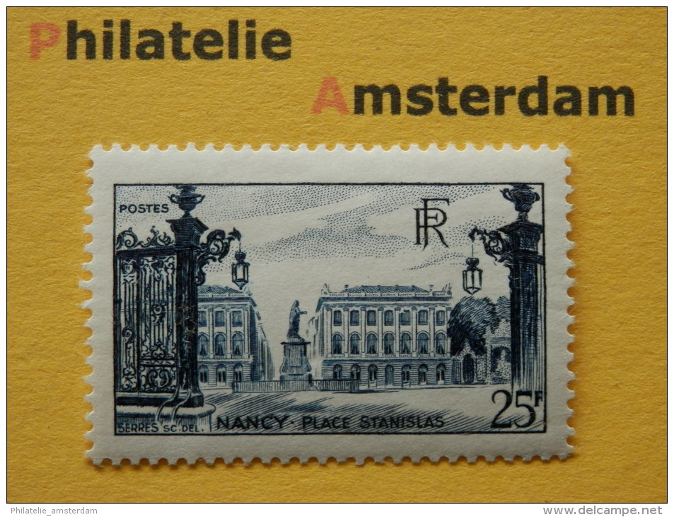 France 1948, PLACE  STANISLAS: Mi 762, Y&amp;T 822, ** - Ongebruikt