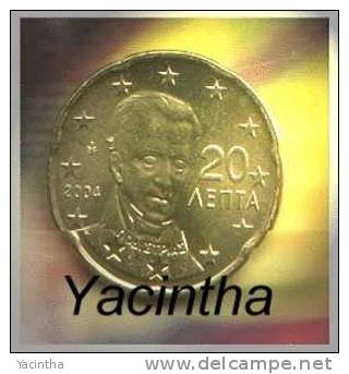 @Y@  Griekenland  2 0  Cent   2004  UNC - Grèce