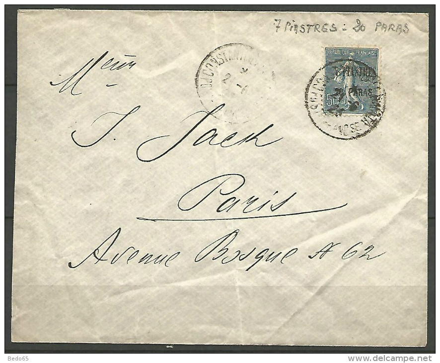 LETTRE DU LEVANT  1923 AVEC N° 34 - Lettres & Documents