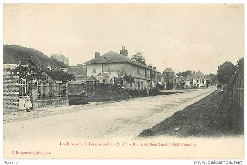 0115 908: Gaillefontaine  -  Route De Neufchâtel à Gaillefontaine - Autres & Non Classés