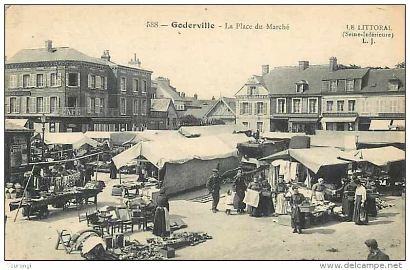 0115 912: Goderville  -  Place Du Marché - Goderville