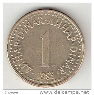 Yogoslavia 1 Dinar  1983   KM 86    Unc !! - Yougoslavie