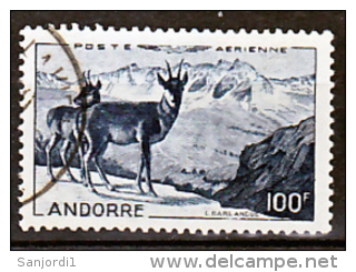 Andorre Française PA 1  Oblitéré Used TB Cote 73 - Airmail