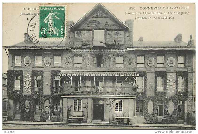 0115 930: Gonneville-la-Mallet  -  Hostellerie Des Vieux Plats - Autres & Non Classés