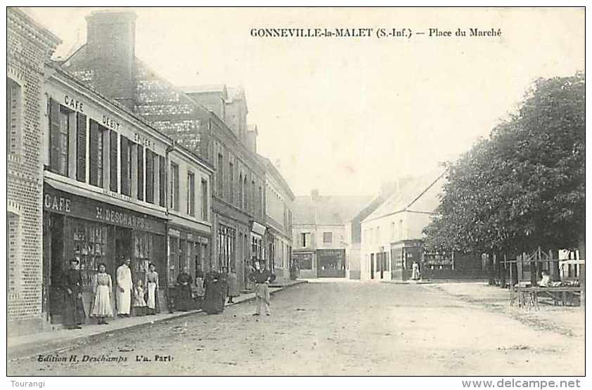 0115 942: Gonneville-la-Mallet  -  Place Du Marché - Autres & Non Classés