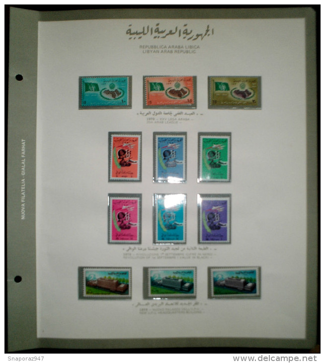 1970/75 Libia Collection Of Albums 21 Pages MNH** - Collections (en Albums)