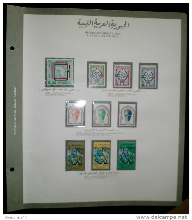 1970/75 Libia Collection of Albums 21 Pages MNH**