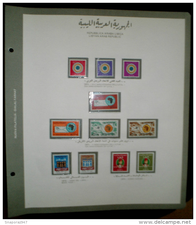 1970/75 Libia Collection of Albums 21 Pages MNH**