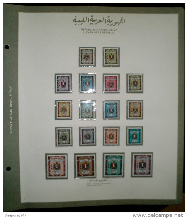 1970/75 Libia Collection of Albums 21 Pages MNH**