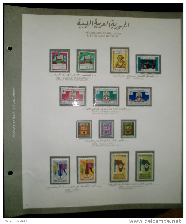 1970/75 Libia Collection of Albums 21 Pages MNH**