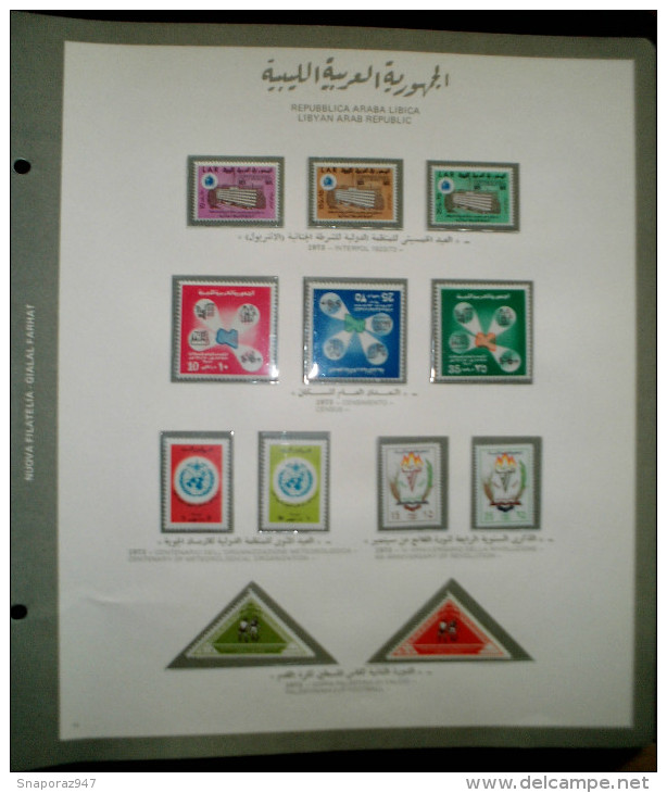 1970/75 Libia Collection of Albums 21 Pages MNH**