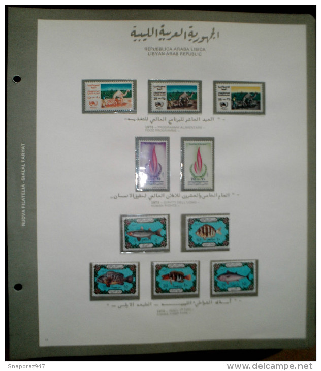 1970/75 Libia Collection of Albums 21 Pages MNH**