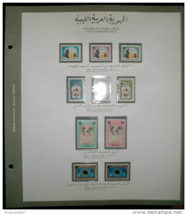 1970/75 Libia Collection of Albums 21 Pages MNH**