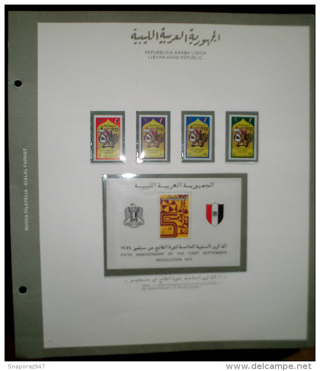 1970/75 Libia Collection of Albums 21 Pages MNH**