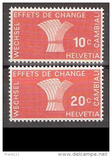 Vignetten Schweiz: Gebührenmarken Wechselmarken Wechsel Effets De Change Cambiali ** - Revenue Stamps