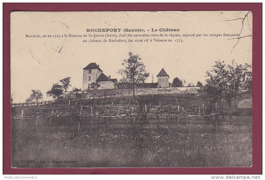 73 - 250415 - ROCHEFORT - Le Château - Mandrin Chef Des Contrebandiers Roué Vif - Autres & Non Classés