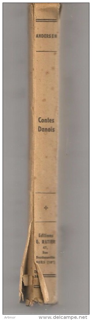 ANDERSEN - CONTES DANOIS  - RATIER - 1946 - JAQUETTE - Cuentos