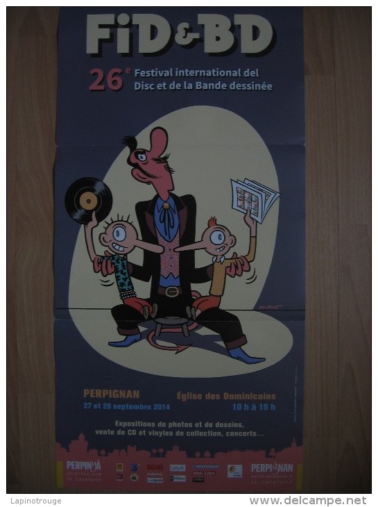 Affiche MAXX Festival BD Disque Perpignan 2014 - Plakate & Offsets