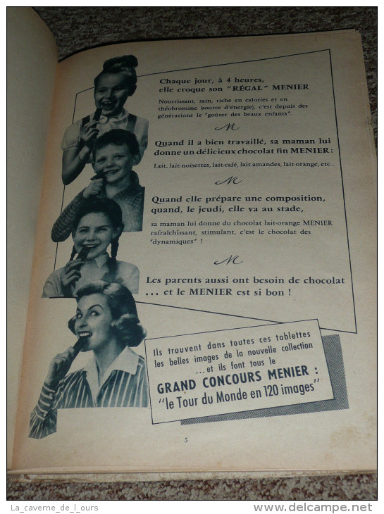 Ancien Collecteur D´images 1956, Chocolat MENIER, Le Tour Du Monde En 120 Images, Stany, Concours Scooter & Cartes - Advertising