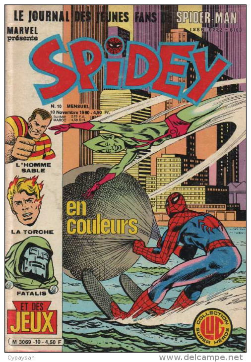 SPIDEY N° 10 BE LUG 11-1980 - Spidey