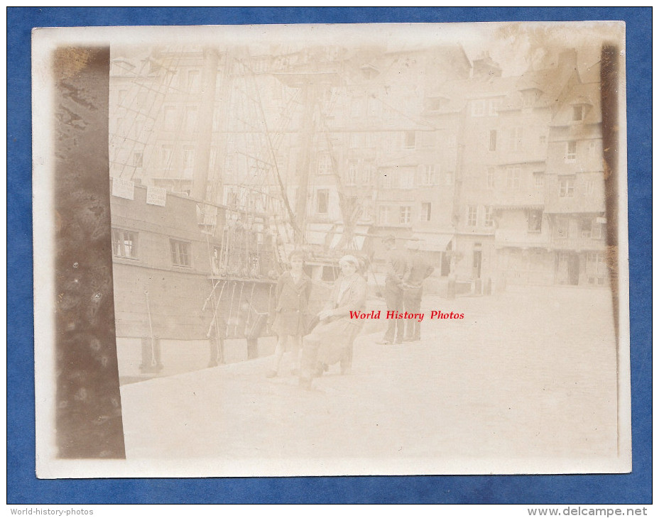 Photo Ancienne - Port à Identifier - Bateau Ancien - Bretagne ? - Début Ou Avant 1900 - Bateaux