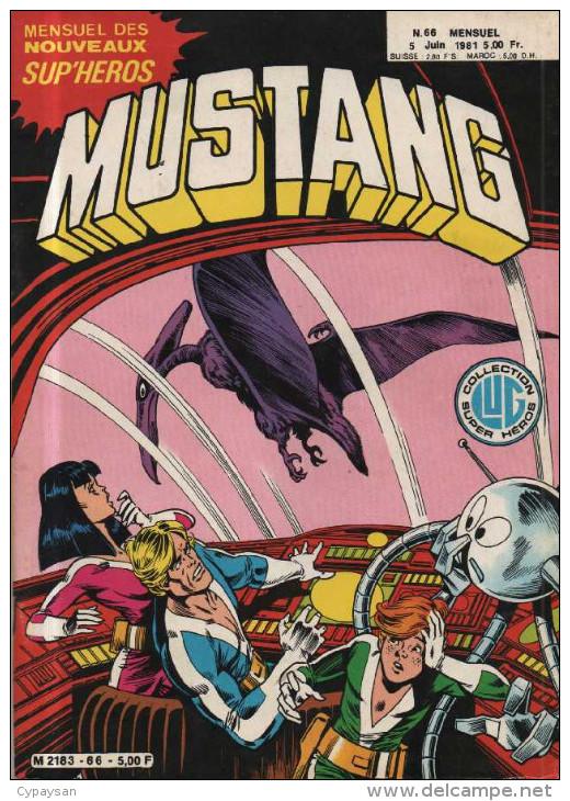 MUSTANG SUP HEROS N° 66 BE LUG  06-1981 - Mustang