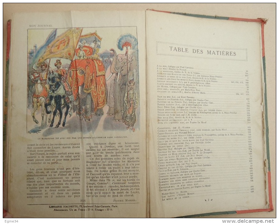 Recueil Hebdomadaire - Magazine Illustré pour les Enfants MON JOURNAL - Année 1923-1924 - 52 numéros