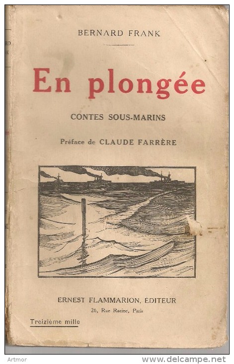 FRANK - EN PLONGEE -  CONTES SOUS-MARINS   - FLAMMARION - 1927 - Cuentos