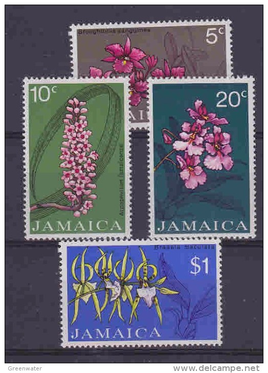 Jamaica 1973 Orchids 4v ** Mnh (21352) - Jamaique (1962-...)