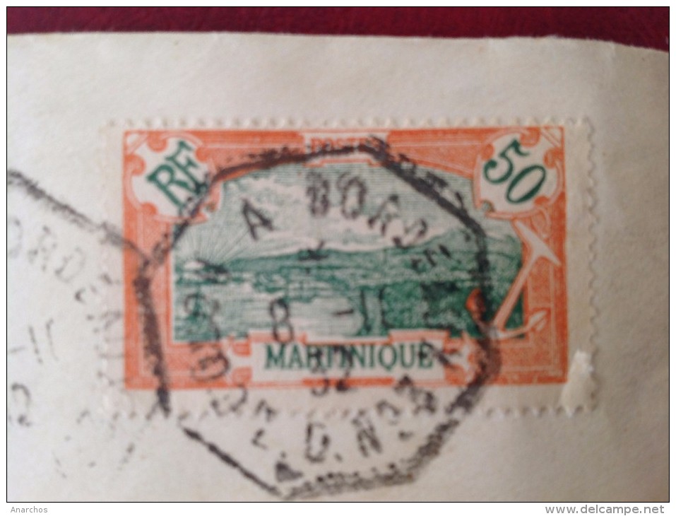 Martinique FORT DE FRANCE Pour CUISERY Paquebot ?  ???LON à BORDEAUX Timbre N°1434? - Covers & Documents