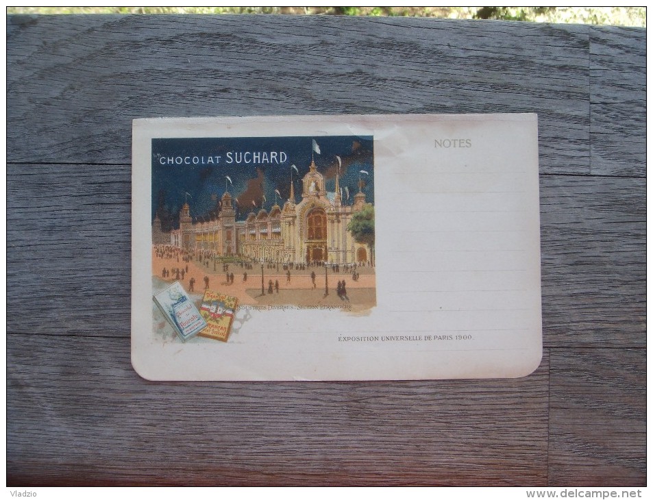 Industries Diverses. Paris 1900. Chocolat  Suchard. Exposition Universelle. - Schokolade